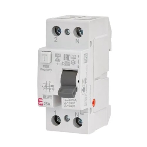 Residual current circuit breaker 2P 40A 30mA type AC EFI6-P2 AC 40/0.03 002061252 ETI GPV-401-177