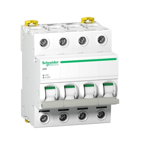 Isolator switch 3-phase 4P 100A 415V AC iSW-100-4 Acti9 A9S65491 SCHNEIDER ELECTRIC GPV-401-186