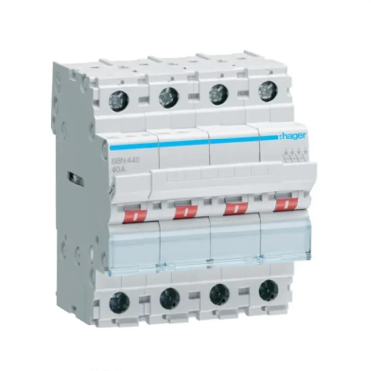 Isolator switch 3-phase 4P 40A 400V AC SBN440 HAGER GPV-401-190
