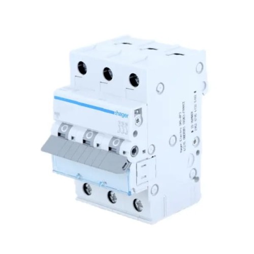 Hager Overcurrent circuit breaker C 10A 3P 6kA GPV-401-196