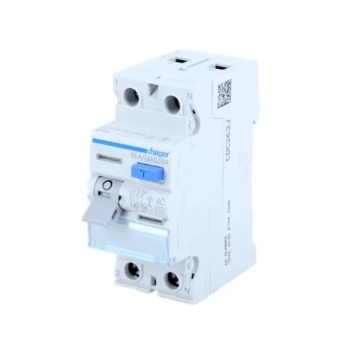 Hager Residual current circuit breaker 1P+N 25A 30mA type A GPV-401-198