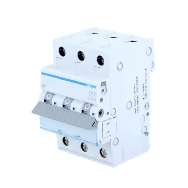 Hager Overcurrent circuit breaker C 50A 3P 6kA GPV-401-204
