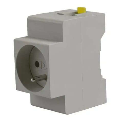 Pawbol Socket with grounding for TH rail M.06-16A/250V GPV-401-218