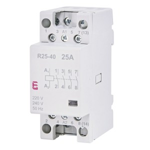 ETI Modular contactor 230V AC 4NO 25A