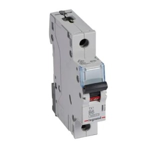 Legrand Overcurrent circuit breaker B 6A 1P 6kA S 301 TX3