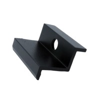 End clamp H30 Aluminium 6060 Hole M8 painted