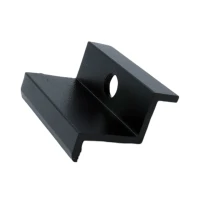 End clamp H32 Aluminium 6060 Hole M8 painted