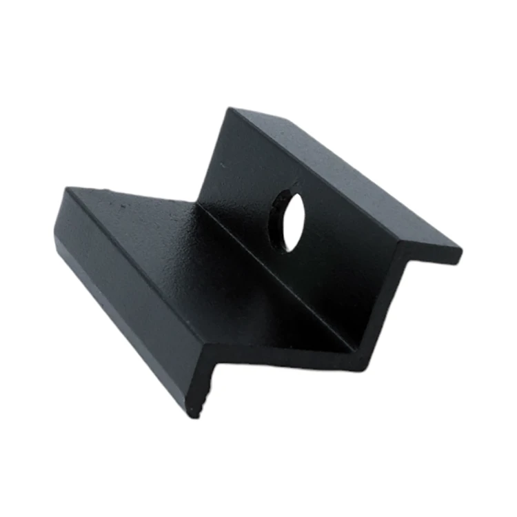 End clamp H32 Aluminium 6060 Hole M8 painted PV-03-31