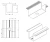 Center clamp H25 L50 Raw with M8x20 screw and insert for 30 mm panels PV-04-16 (3)