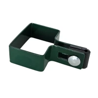 Fence panel end clamp 40x60 green