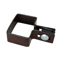 End clamp for fence panels 40x60mm brown