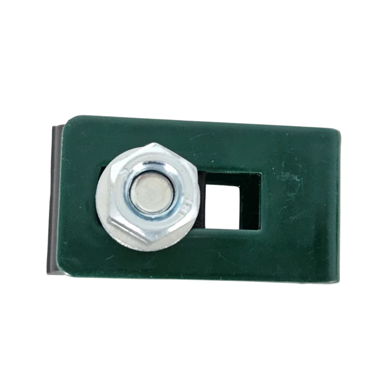 Universal bracket, holder, and connector for fence panels, green GPV-700-18 (2)