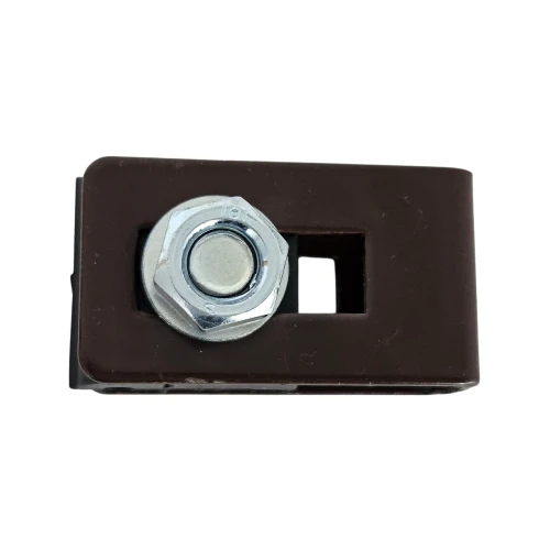 Universal bracket, holder, and connector for fence panels, brown GPV-700-20 (2)