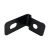 Clip bracket clamp 1/2 for fencing panels black GPV-700-27
