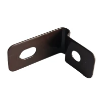 Fence panel clamp bracket holder 1/2 brown powder-coated steel
