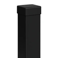 Fence post 80x80x2 mm, length 2.4 m, black