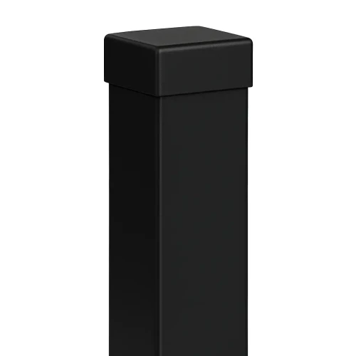 Fence Post 80x80x2 mm, Length 2.4 m, Black GPV-700-74 (1)