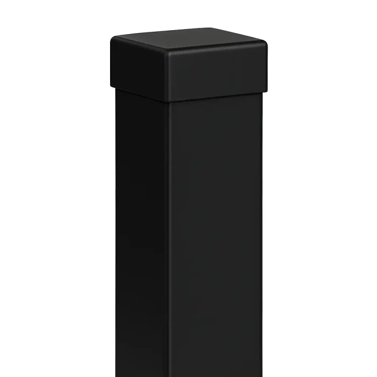 Fence Post 80x80x2 mm, Length 2.4 m, Black GPV-700-74 (1)