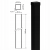Fence Post 80x80x2 mm, Length 2.4 m, Black GPV-700-74 (3)