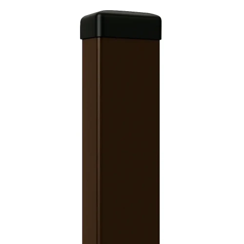 Fence Post 60x40x1.2mm, Length 2.4m, Brown GPV-700-68 (1)