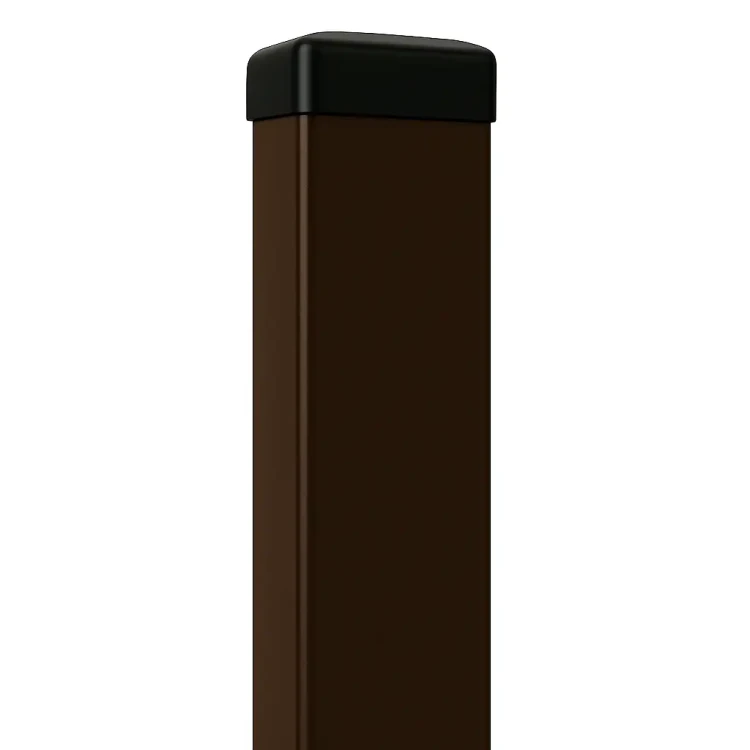 Fence Post 60x40x1.2mm, Length 2.4m, Brown GPV-700-68 (1)