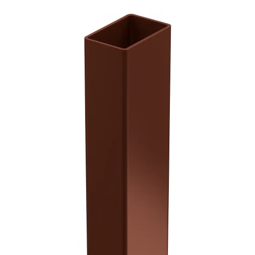 Fence Post 60x40x1.2mm, Length 2.4m, Brown GPV-700-68 (2)