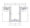 Centre clamp L50 H25 with ground pin PV-04-19 (2)