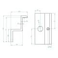 [RDY] End Clamp H40 L50 - raw with grounding pin PV-03-80 (2)