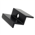 [RDY] End Clamp H40 L50 - powder coated - black PV-03-79 (1)