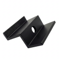 [RDY] End Clamp H40 L50 - powder coated - black PV-03-79 (3)