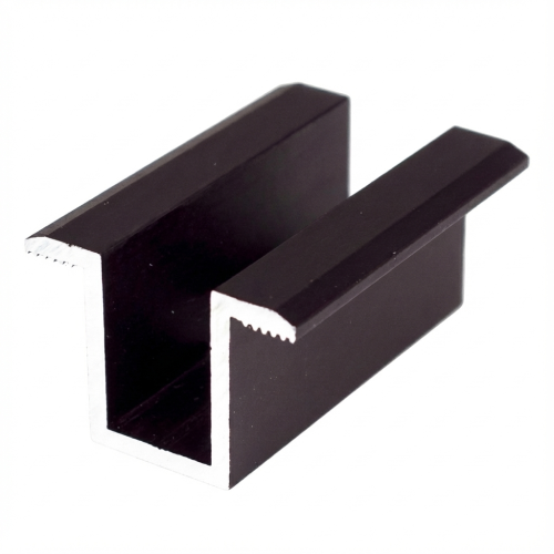 Middle clamp H24 aluminum 6060 hole M8 anodized PV-04-02 (1)