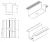 Middle clamp H24 aluminum 6060 hole M8 anodized PV-04-02 (2)