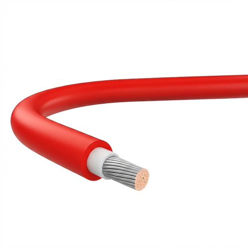Cable for photovoltaic installations H1Z2Z2-K class B2 (CPR) Red 6mm FLAME RETARDANT 000-114 (1)