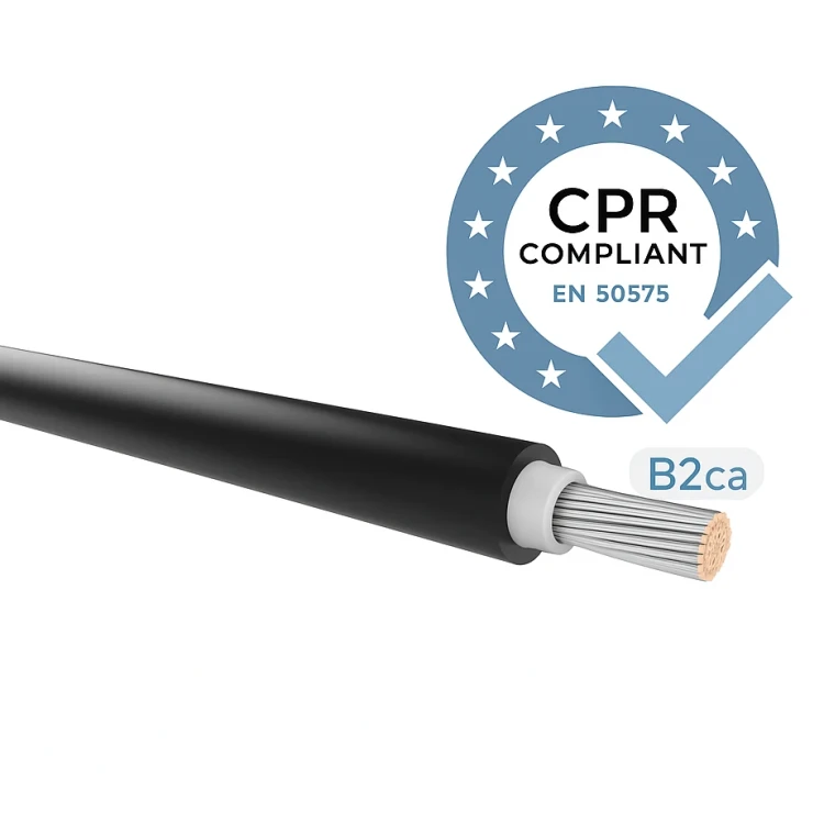 Cable for photovoltaic installations H1Z2Z2-K class B2 (CPR) Black 4mm NON-FLAMMABLE 000-116 (3)