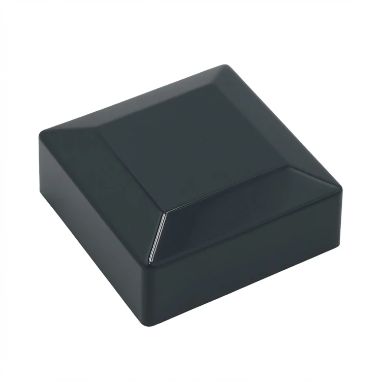 Cap cover end cap for fence post 80x80 graphite 000-131 (1)