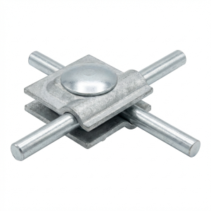 Universal DIN double connector galvanized