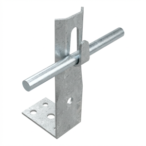 Angle bracket clamp h=8cm galvanised