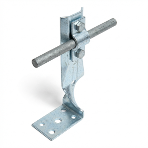 Angle bracket with plate twist h=7cm galvanized