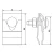 Galvanically galvanized steel rebate holder 000-158 (2)