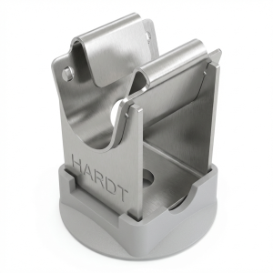 Low post for wire with plastic base h=20mm acid-resistant stainless steel