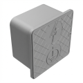 Wall-mounted control box 150x150x100mm plastic grey 000-173 (1)