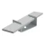 Flat bar bracket B for 50x4mm galvanized steel 000-172 (1)