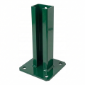 Fence post base 60x40 green RAL 6005 galvanised 000-155 (1)
