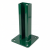 Fence post base 60x40 green RAL 6005 galvanised 000-155 (1)