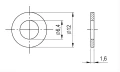 Washer M6 DIN 125 A4 140 HV 6.4 - 1000 pieces 000-174 (2)