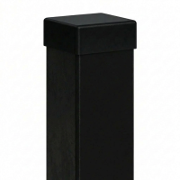 Fence post 100x100x3 mm, length 2.2 m, black RAL 9005