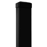 Fence post 60x40x1.2 mm, length 2.0 m, black RAL 9005
