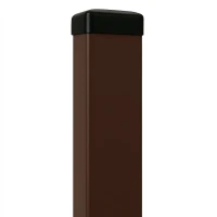 Fence post 60x40x1.2 mm, length 2.0 m brown, RAL 8017