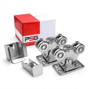 Trolley set for self-supporting sliding gates + accessories KIT for rail 80