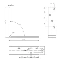 Beam angle bracket KB-4 180x120x40x5 000-122 (2)